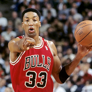 Scottie Pippen playing with the Chicago Bulls circa the mid-nineties