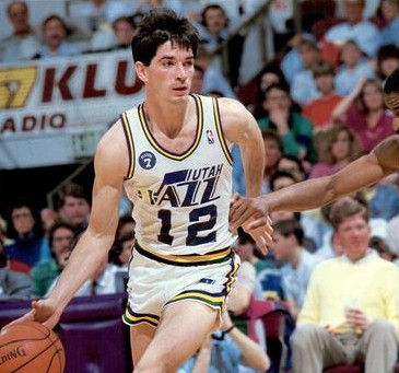 John Stockton playing with the Utah Jazz circa 1988 89 NBA season