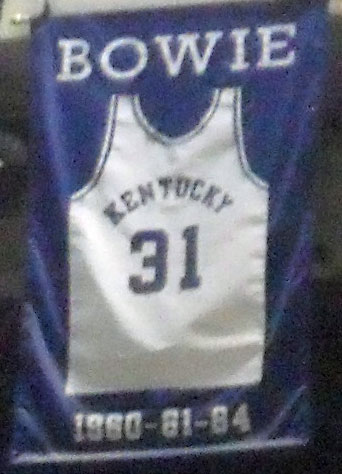 Sam Bowies University of Kentucky retired jersey