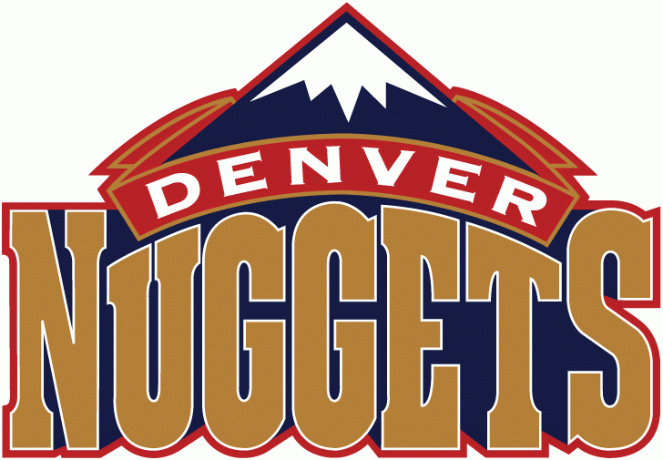 N.B.A. teams Denver Nuggets logo circa 1993-94-2002-03 nba seasons