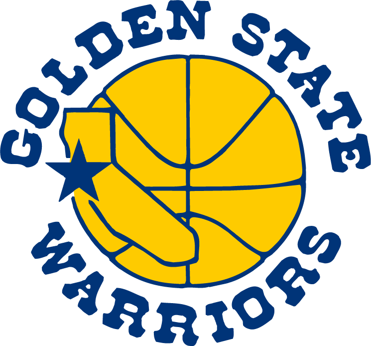 N.B.A. teams Golden State Warriors logo circa 1988-89-1996-97 nba seasons