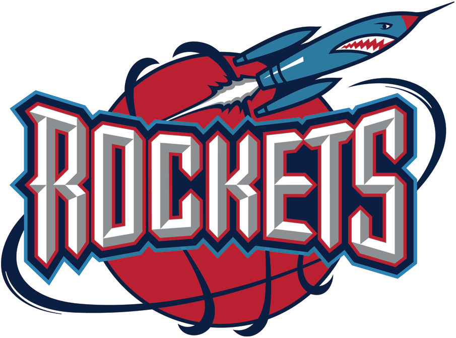 N.B.A. teams Houston Rockets logo circa 1995-96-2002-03 nba seasons