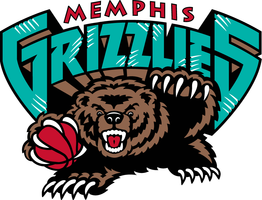 N.B.A. teams Memphis Grizzlies logo circa 2001-02 2003-04 nba seasons