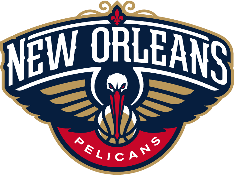 N.B.A. New Orleans Pelicans logo circa 2013-14 present nba seasons