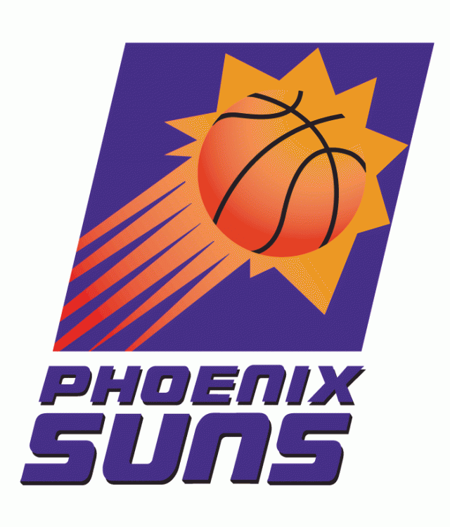 N.B.A. teams Phoenix Suns logo circa 1992-93 1999-00 nba seasons