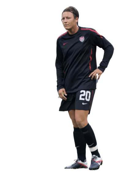 Abby Wambach with the U.S. women's national team circa September 2017