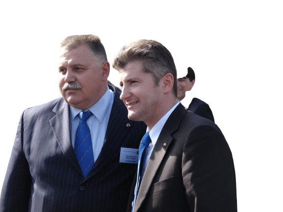 Davor Šuker (right) as the President of the Croatian Football Federation circa January 2007