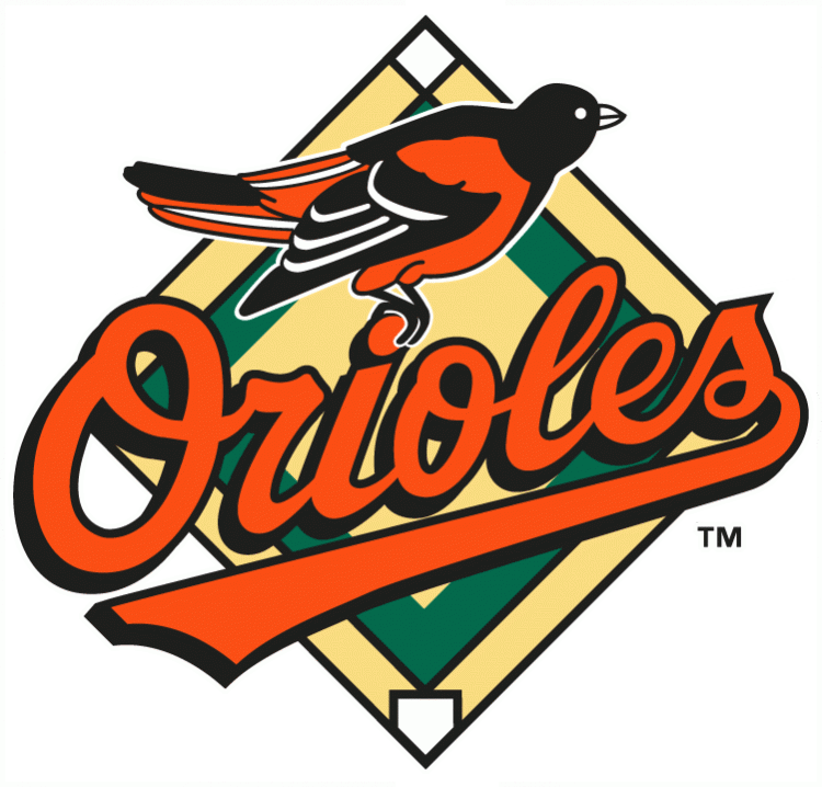 M.L.B. teams Baltimore Orioles logo