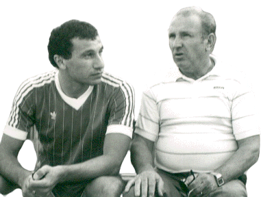 Mahmoud El Khatib left with Al Ahly S.C. circa January 1970