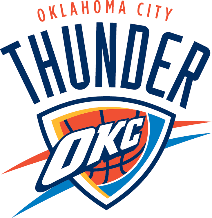 N.B.A. Oklahoma City Thunder alternate logo circa 2008-09 present nba seasons