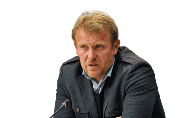 Robert Prosinečki as the manager of Red Star Belgrade F.C. circa 2012