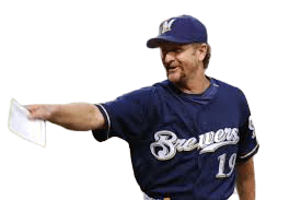 Robin Yount as the Milwaukee Brewers bench coach circa September 2006