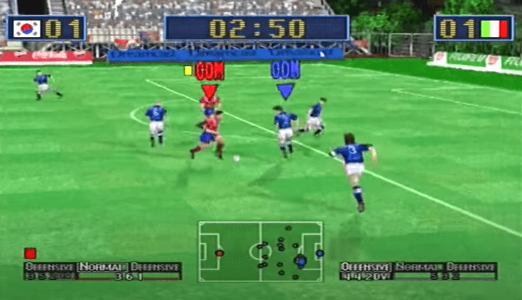 Virtua Striker 2001 screenshot Sega Dreamcast