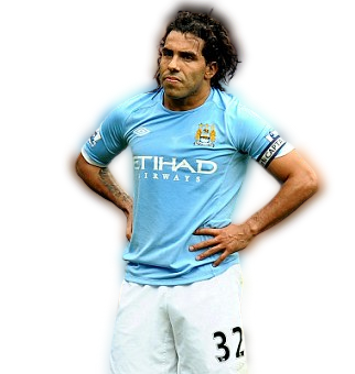 E.P.L. Carlos Tevez Manchester City F.C.