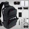 Male Crossbody Bags for fashion Shoulder Bags USB Charging Messenger Sling Bag Chest Bag Oxford Single Shoulder Strap Pack 2020