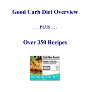 Good Carb Diet Overview . . . PLUS . . . Over 350 Recipes ebook image