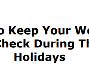 How To Keep Your Weight In Check During The Holidays ebook image