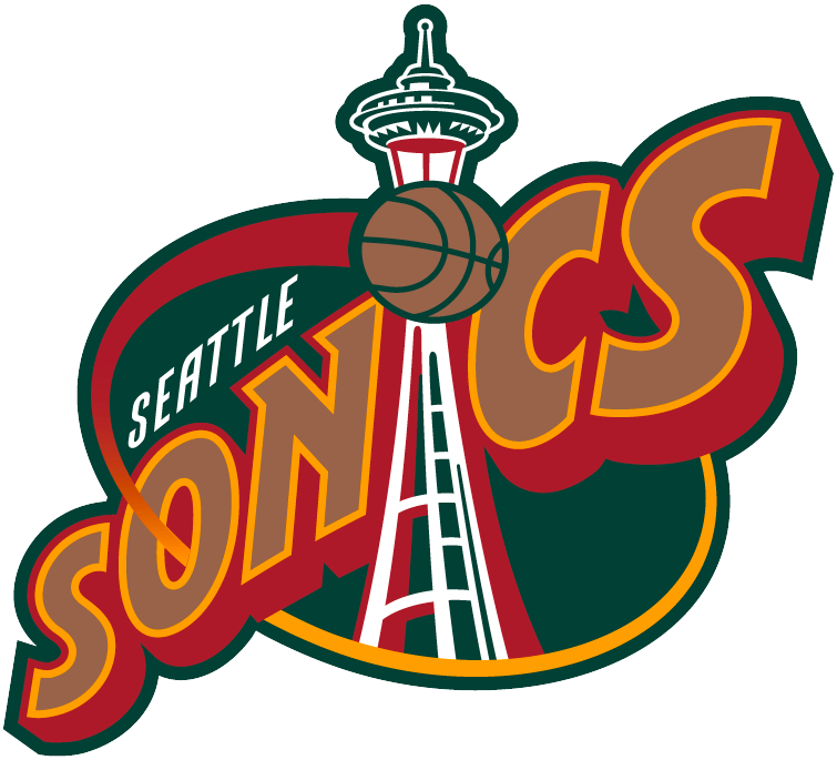 N.B.A. Seattle SuperSonics 1996 logo