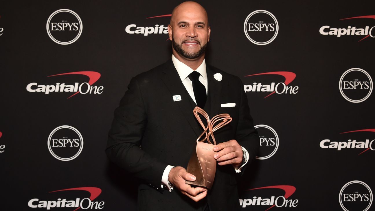 Albert Pujols wins Muhammad Ali Sports Humanitarian Award at 2022 ESPYS ESPN