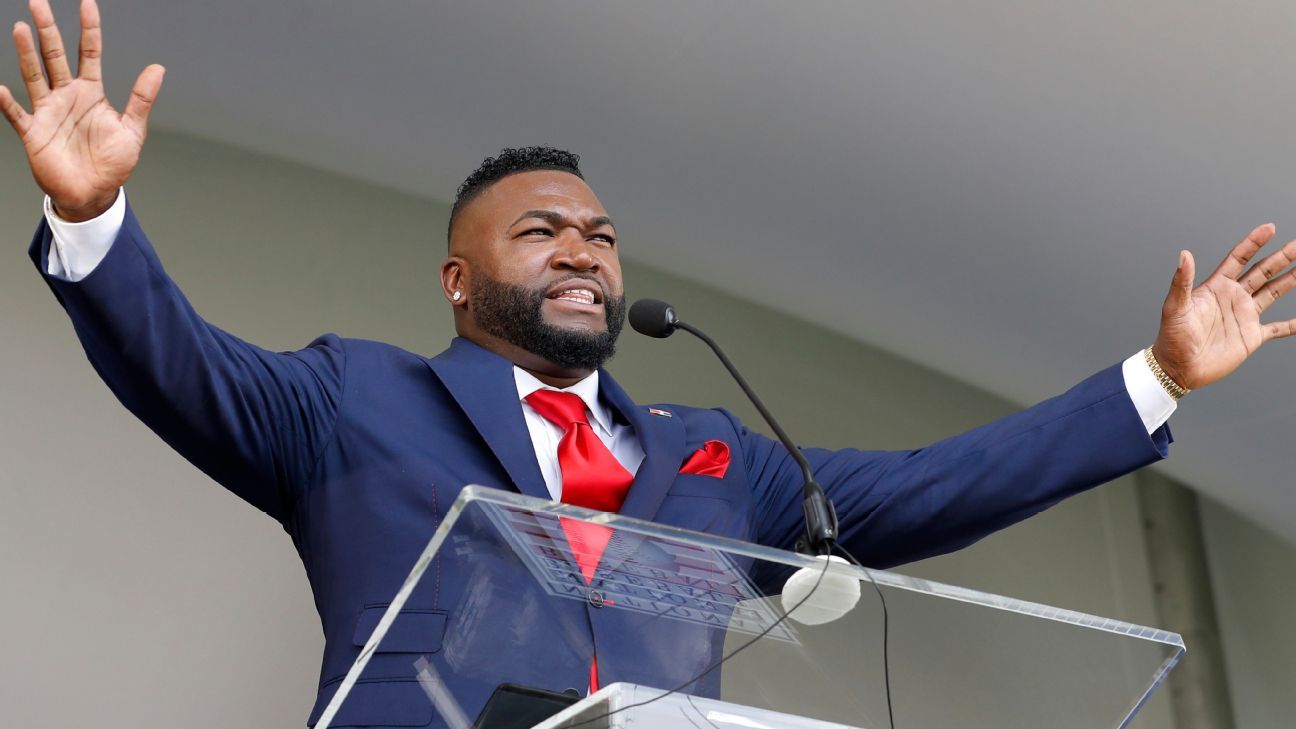 David Ortiz, the first career designated hitter to be selected on first ballot, headlines Baseball Hall of Fame's induction ceremony ESPN