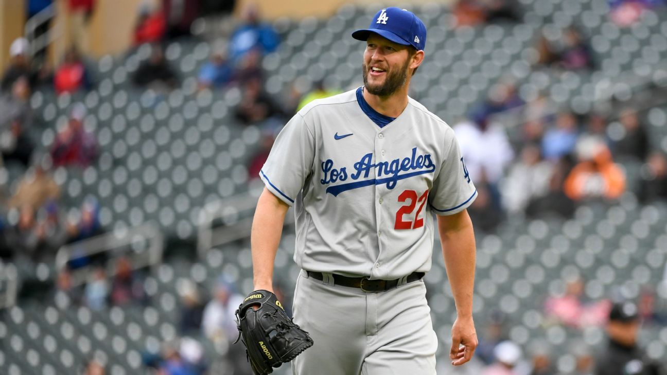 Los Angeles Dodgers' Clayton Kershaw, Tampa Bay Rays' Shane McClanahan starting pitchers for All-Star Game ESPN