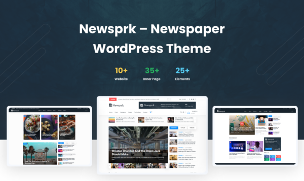 Newsprk wordpress theme image