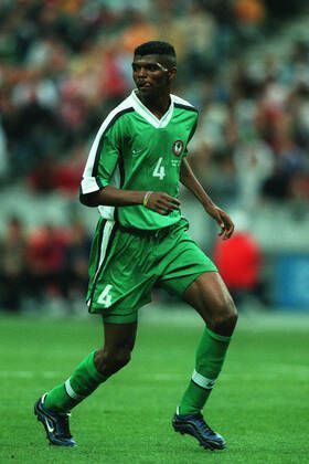 Nwankwo Kanu with the Nigeria Olympics soccer team